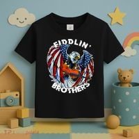 USA Eagle Fiddlin Brothers Violin Music Rock Patriot Flight Toddler T-Shirt thumb 3