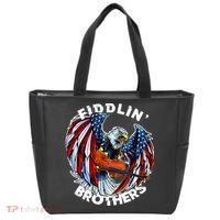 USA Eagle Fiddlin Brothers Violin Music Rock Patriot Flight Tote Bag thumb 0