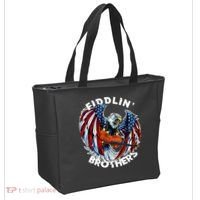 USA Eagle Fiddlin Brothers Violin Music Rock Patriot Flight Tote Bag thumb 2