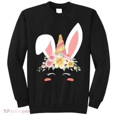 Unicorn Easter Floral Bunny Sweatshirt