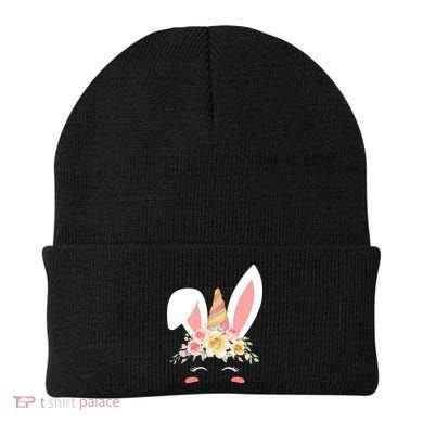 Unicorn Easter Floral Bunny Beanie