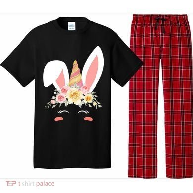 Unicorn Easter Floral Bunny Pajama Set