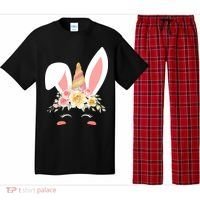 Unicorn Easter Floral Bunny Pajama Set thumb 0