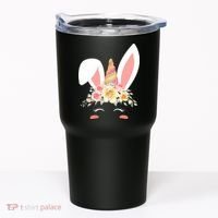 Unicorn Easter Floral Bunny Tumbler thumb 0