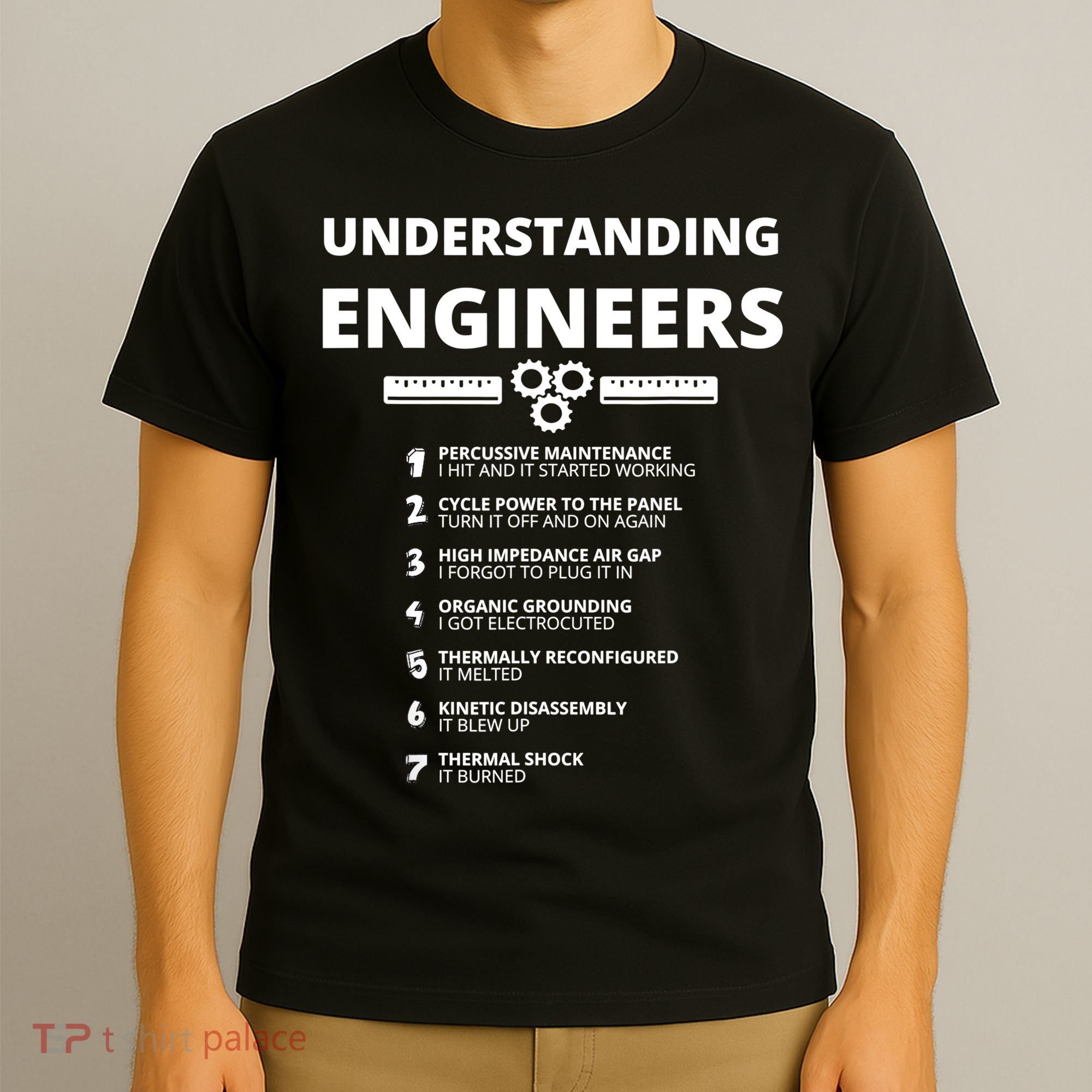 Understanding Engineers Funny Sarcastic Engineering Gift TShirt T-Shirt