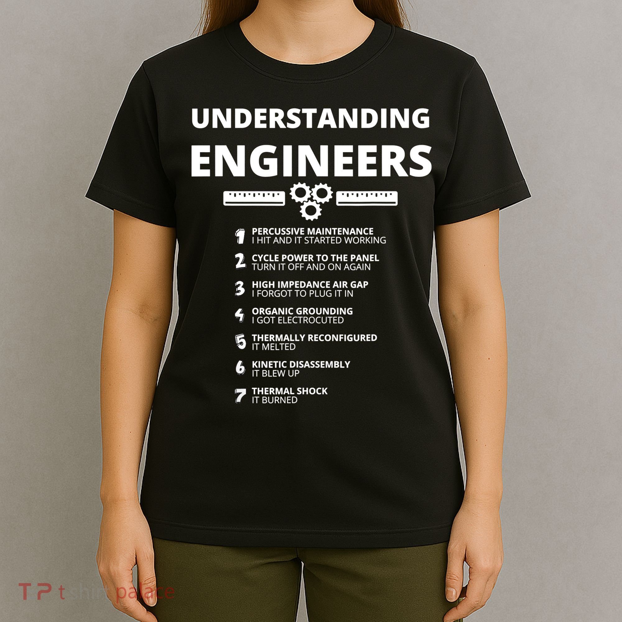 Understanding Engineers Funny Sarcastic Engineering Gift TShirt T-Shirt