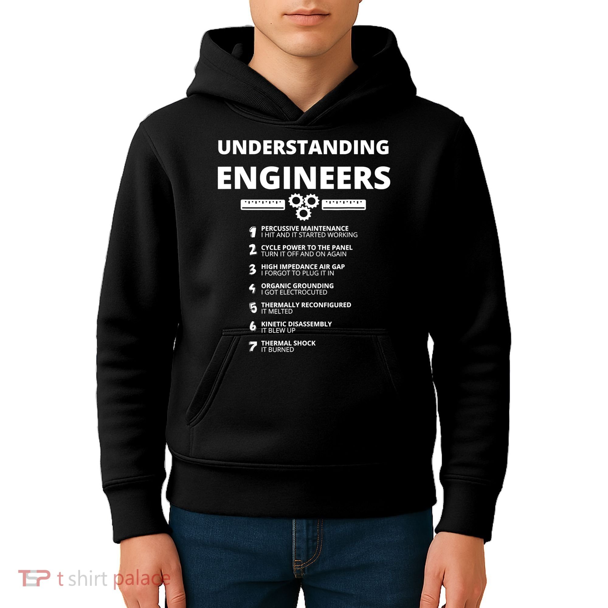 Understanding Engineers Funny Sarcastic Engineering Gift TShirt Kids Hoodie