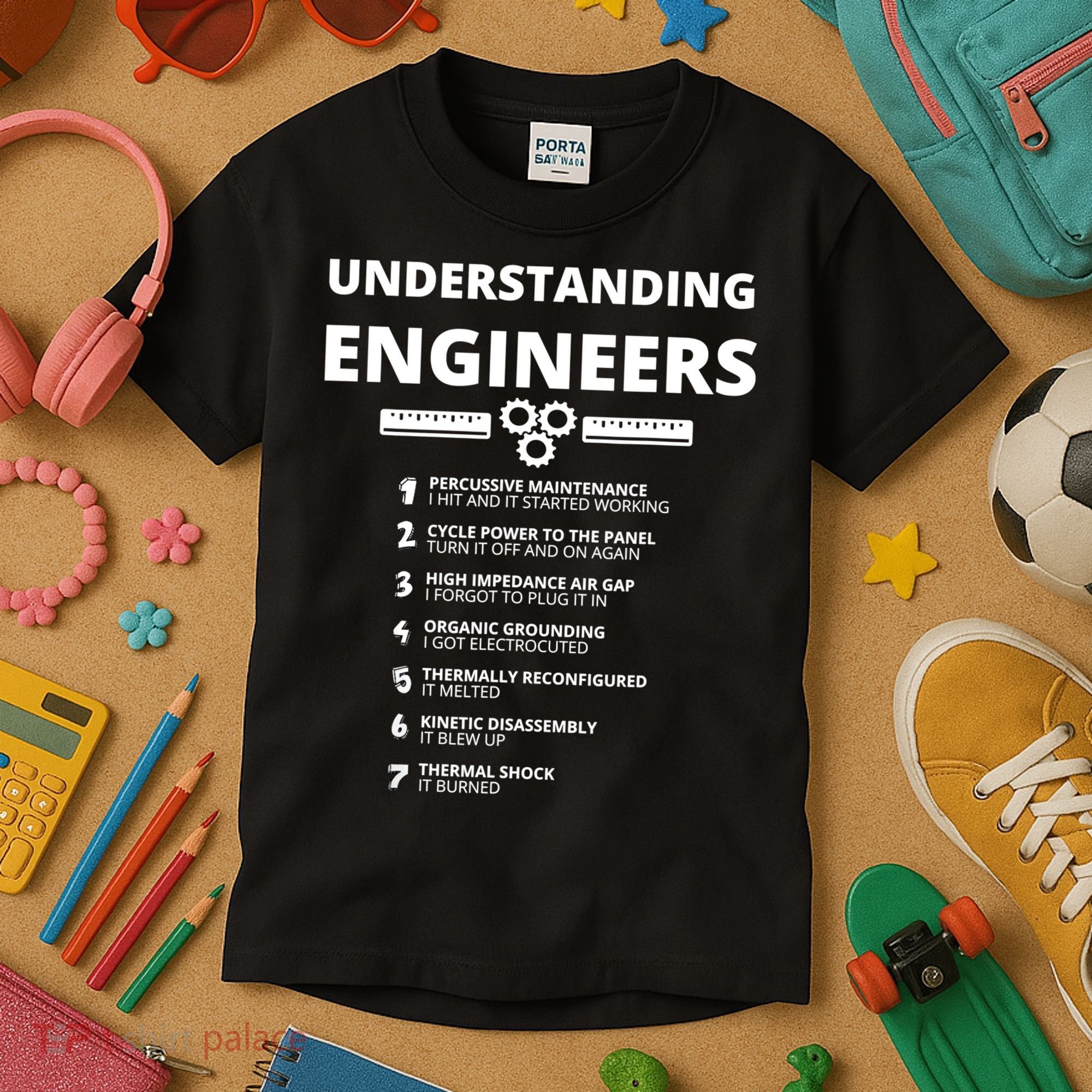 Understanding Engineers Funny Sarcastic Engineering Gift TShirt Kids T-Shirt