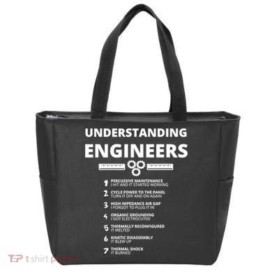 Understanding Engineers Funny Sarcastic Engineering Gift TShirt Tote Bag