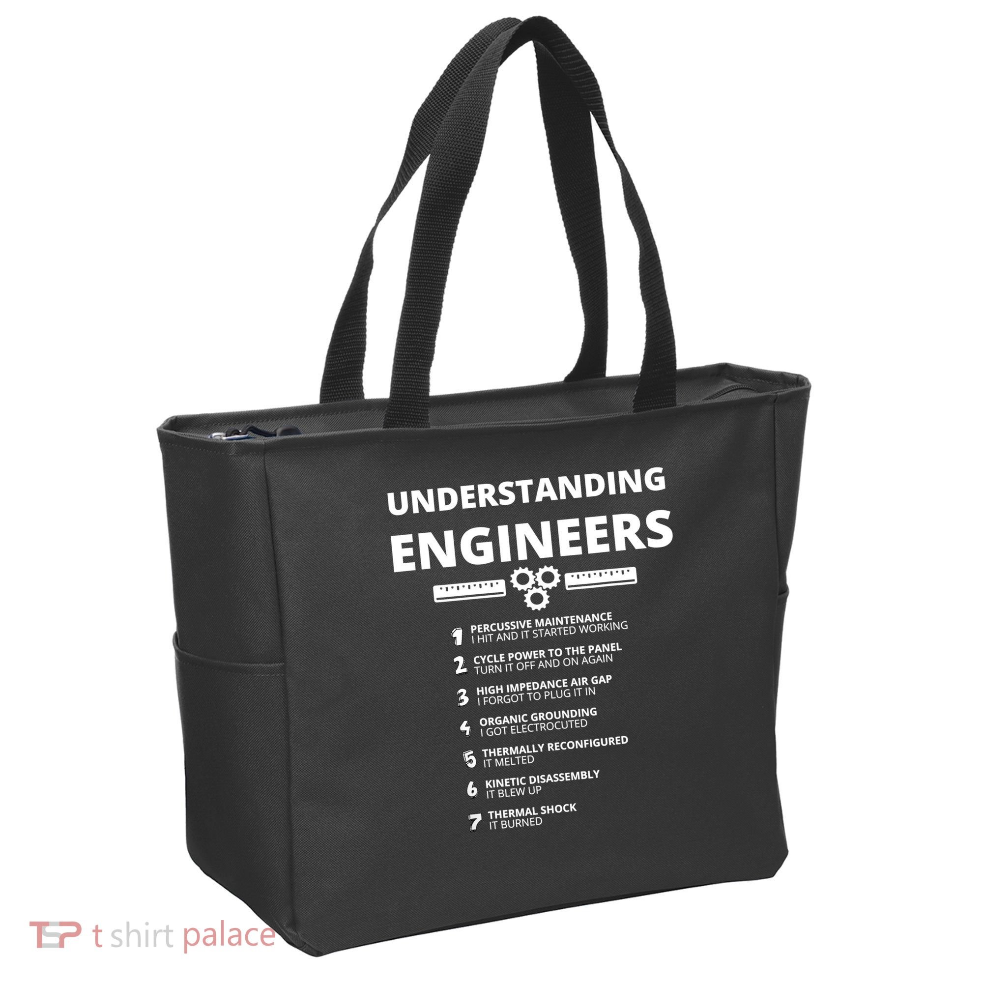 Understanding Engineers Funny Sarcastic Engineering Gift TShirt Tote Bag