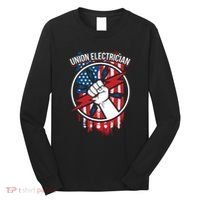 Union Electrician Gift For American Electricians Long Sleeve Shirt thumb 0