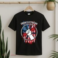 Union Electrician Gift For American Electricians T-Shirt thumb 2