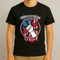 Union Electrician Gift For American Electricians T-Shirt thumb 3