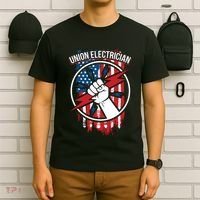 Union Electrician Gift For American Electricians T-Shirt thumb 6