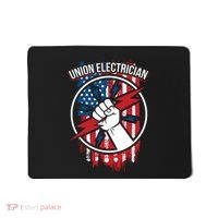 Union Electrician Gift For American Electricians Mousepad thumb 0