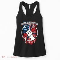 Union Electrician Gift For American Electricians Women's Tank Top thumb 0