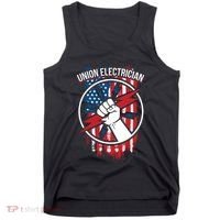 Union Electrician Gift For American Electricians Tank Top thumb 0