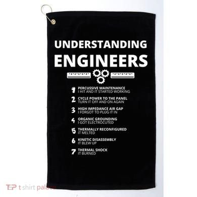 Understanding Engineers Gift Funny Sarcastic Engineering Gift Golf Towel