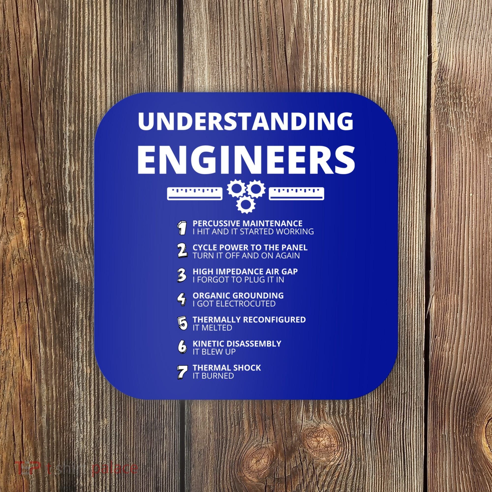 Understanding Engineers Gift Funny Sarcastic Engineering Gift Coaster