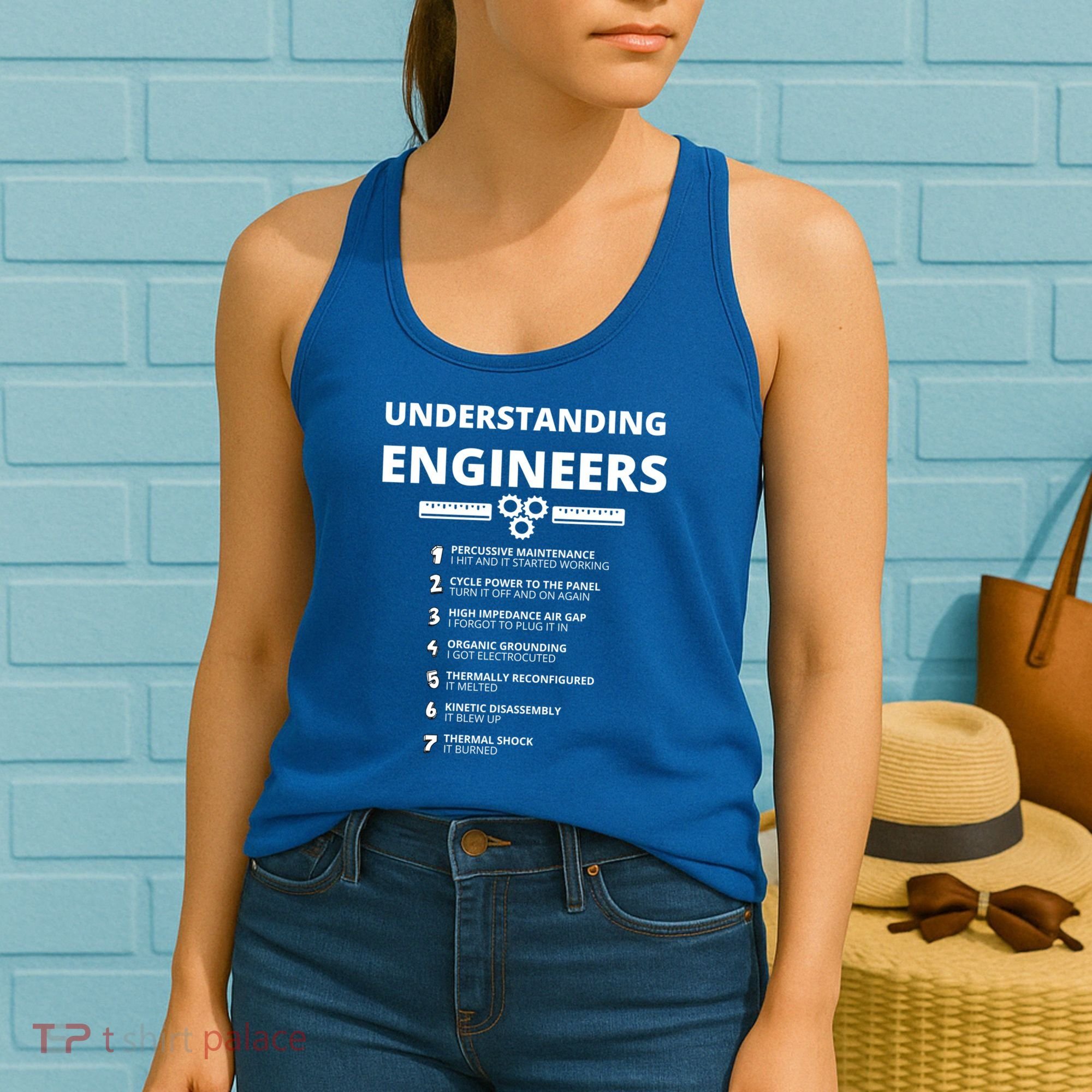 Understanding Engineers Gift Funny Sarcastic Engineering Gift Women's Tank Top