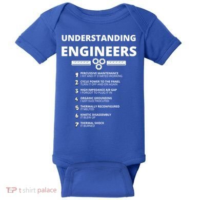Understanding Engineers Gift Funny Sarcastic Engineering Gift Baby Bodysuit