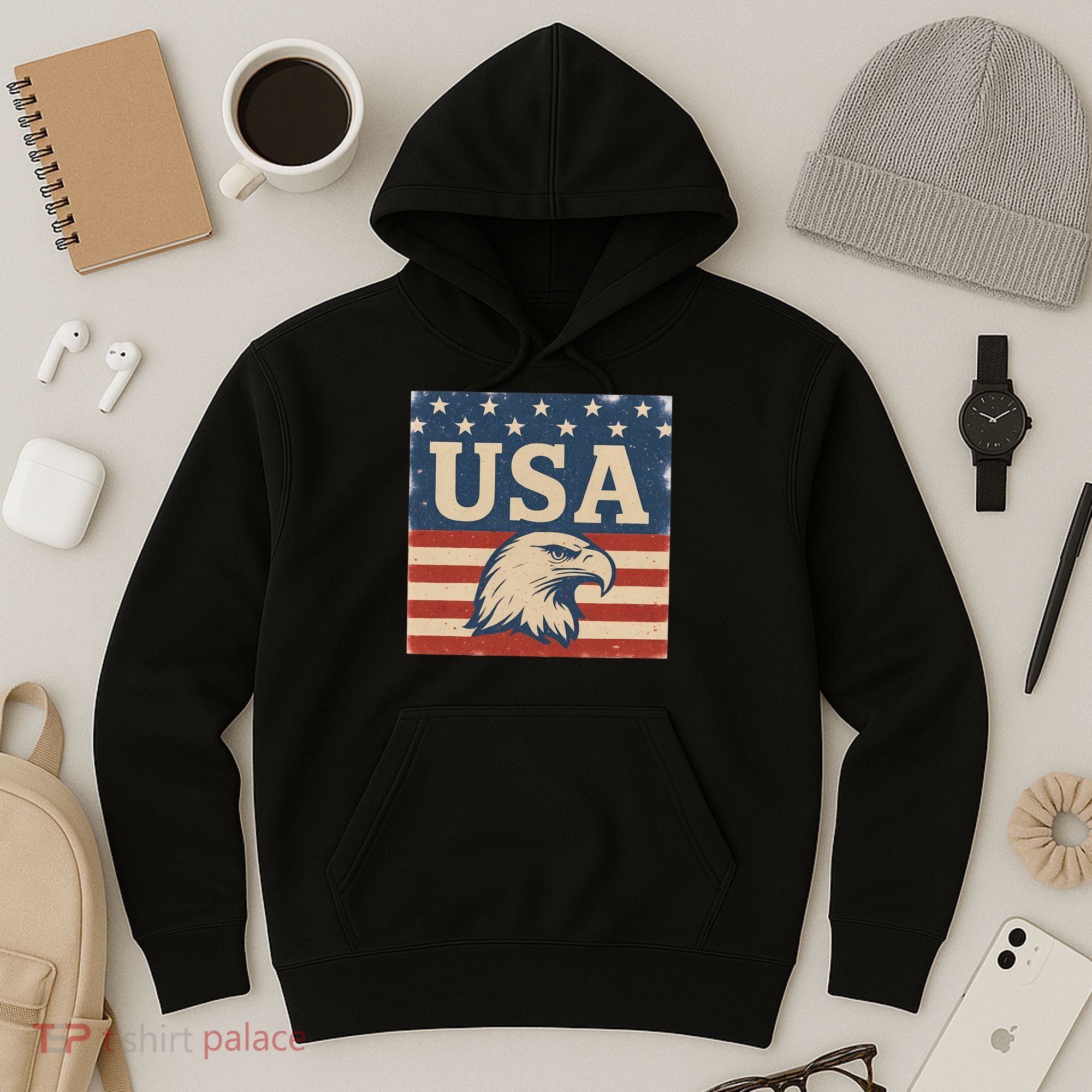 USA Eagle Graphic Hoodie