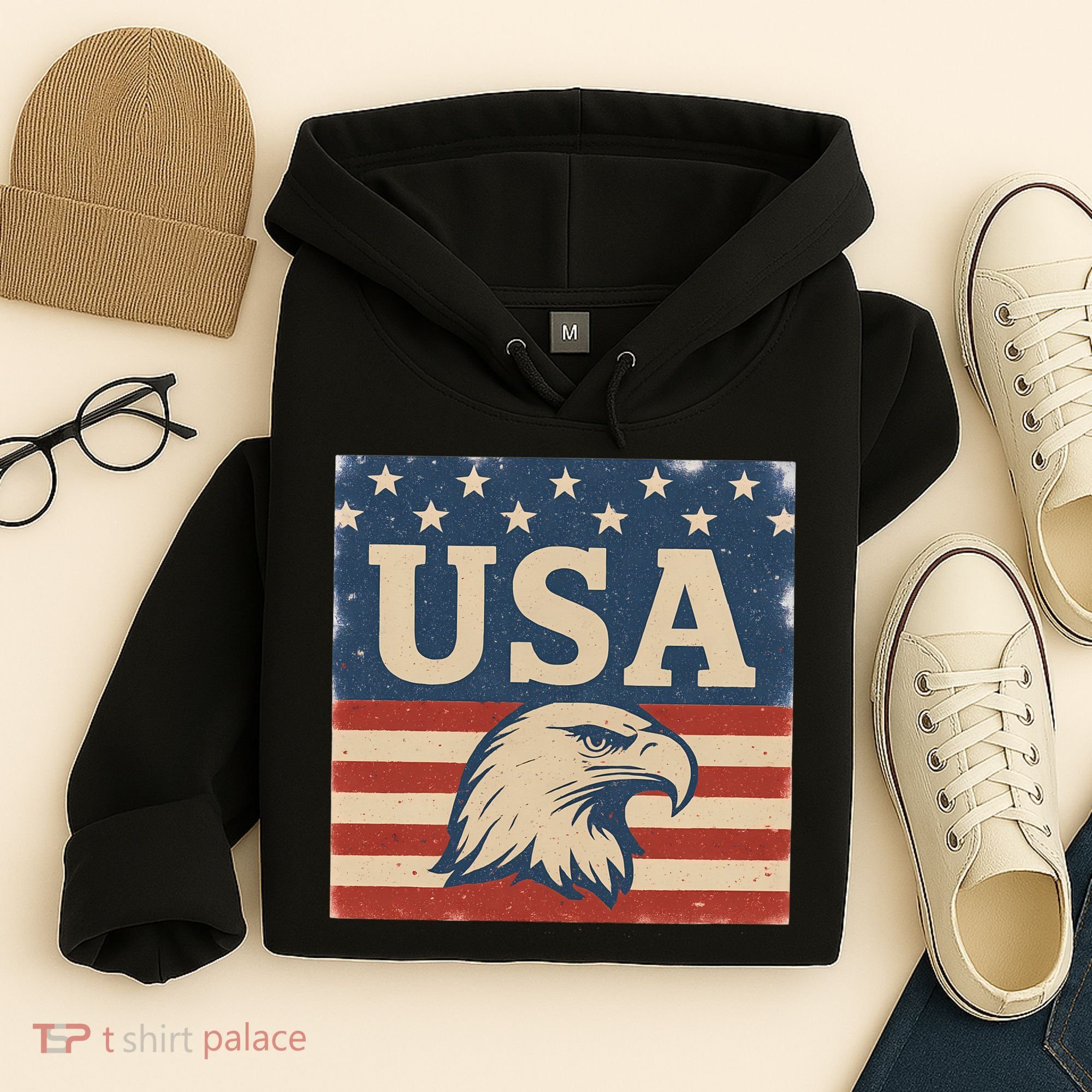 USA Eagle Graphic Hoodie