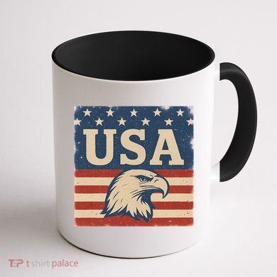 USA Eagle Graphic Coffee Mug back