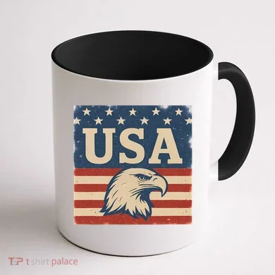 USA Eagle Graphic Coffee Mug back