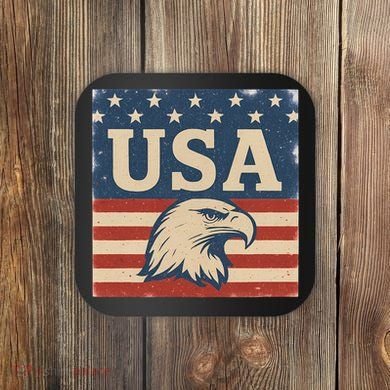 USA Eagle Graphic Coaster