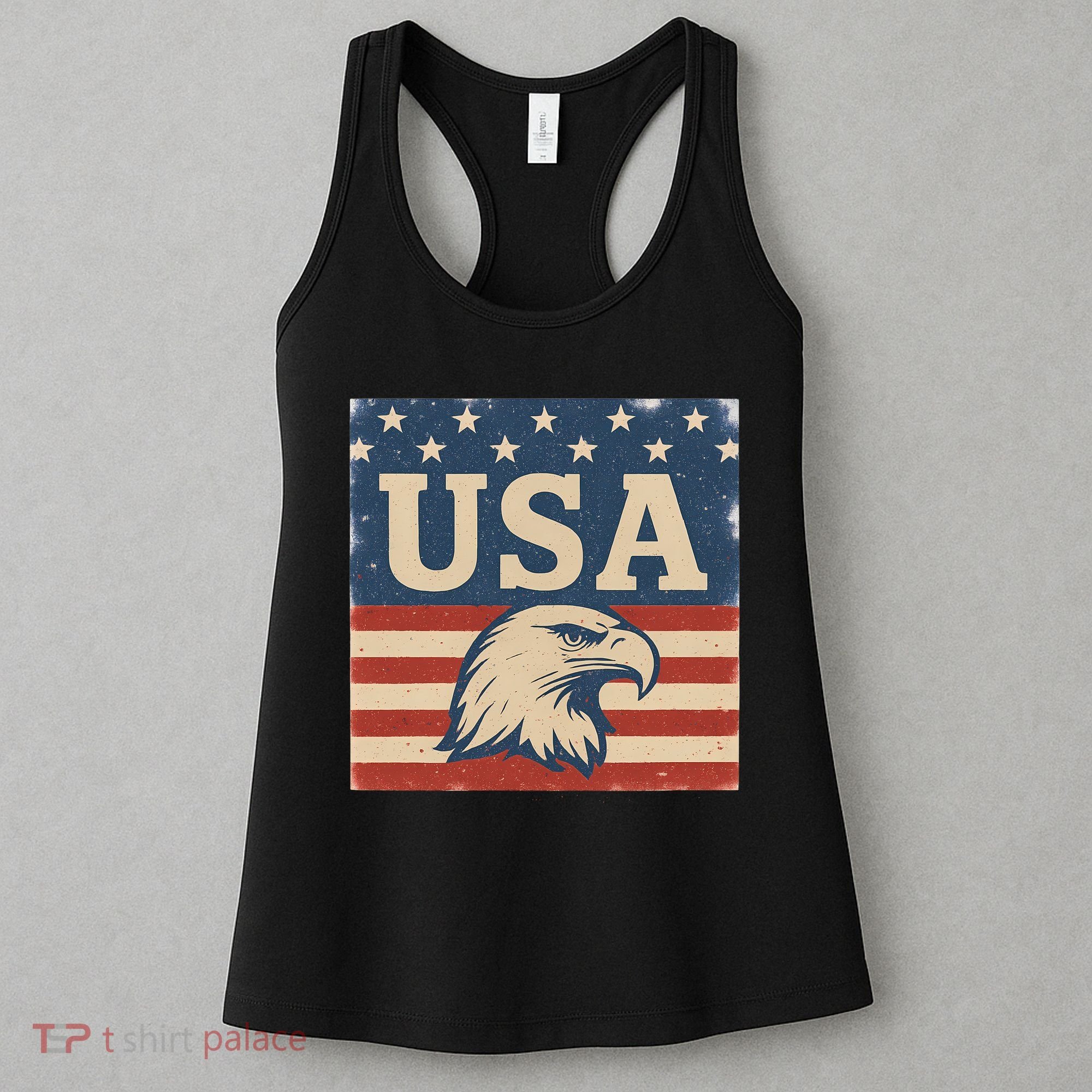 USA Eagle Graphic Women's Tank Top