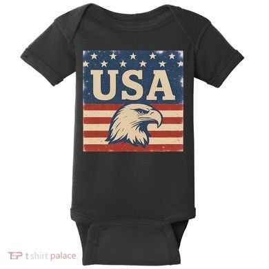 USA Eagle Graphic Baby Bodysuit