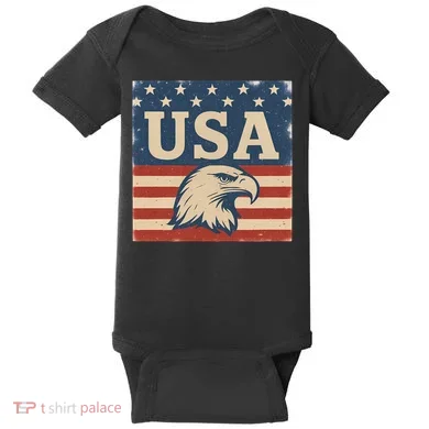USA Eagle Graphic Baby Bodysuit