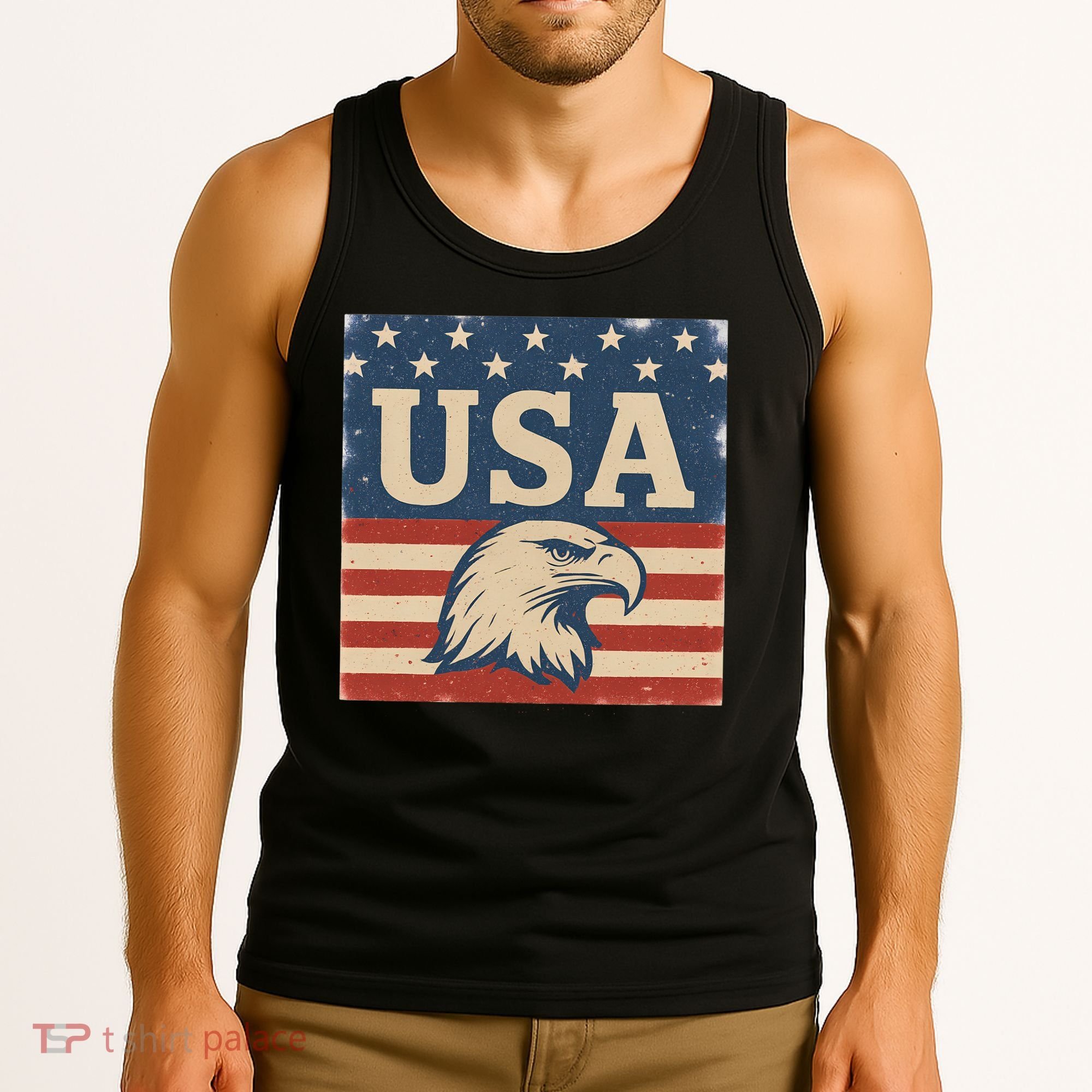 USA Eagle Graphic Tank Top