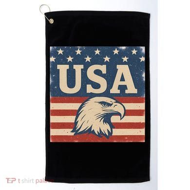 USA Eagle Graphic Golf Towel