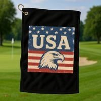 USA Eagle Graphic Golf Towel thumb 1