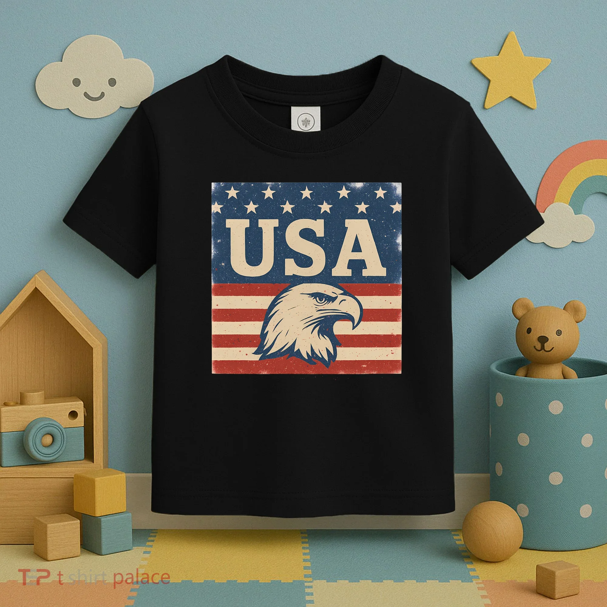USA Eagle Graphic Toddler T-Shirt