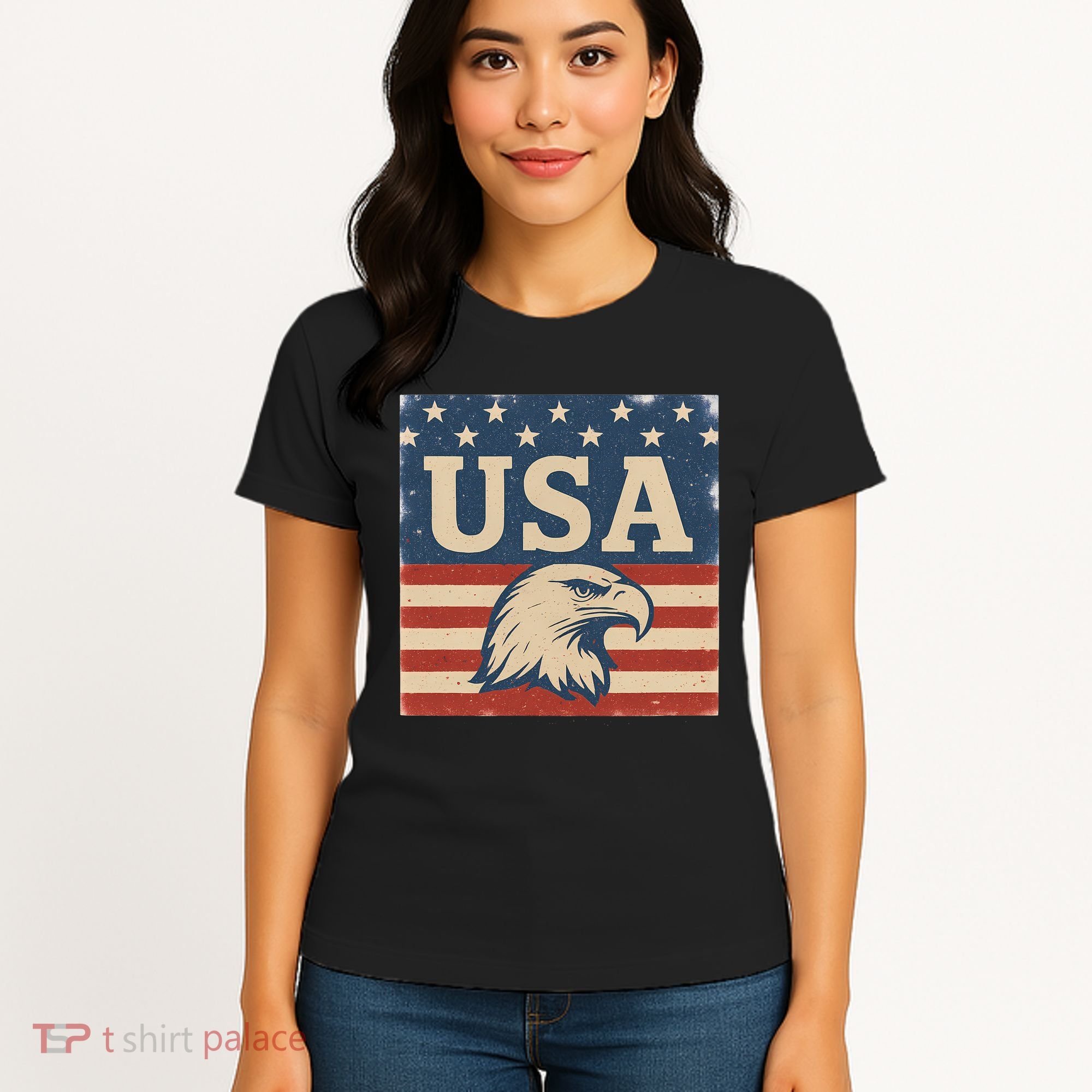 USA Eagle Graphic Women's T-Shirt