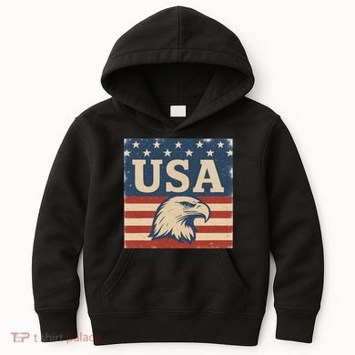 USA Eagle Graphic Kids Hoodie