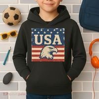 USA Eagle Graphic Kids Hoodie thumb 2