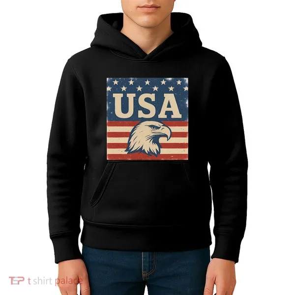 USA Eagle Graphic Kids Hoodie