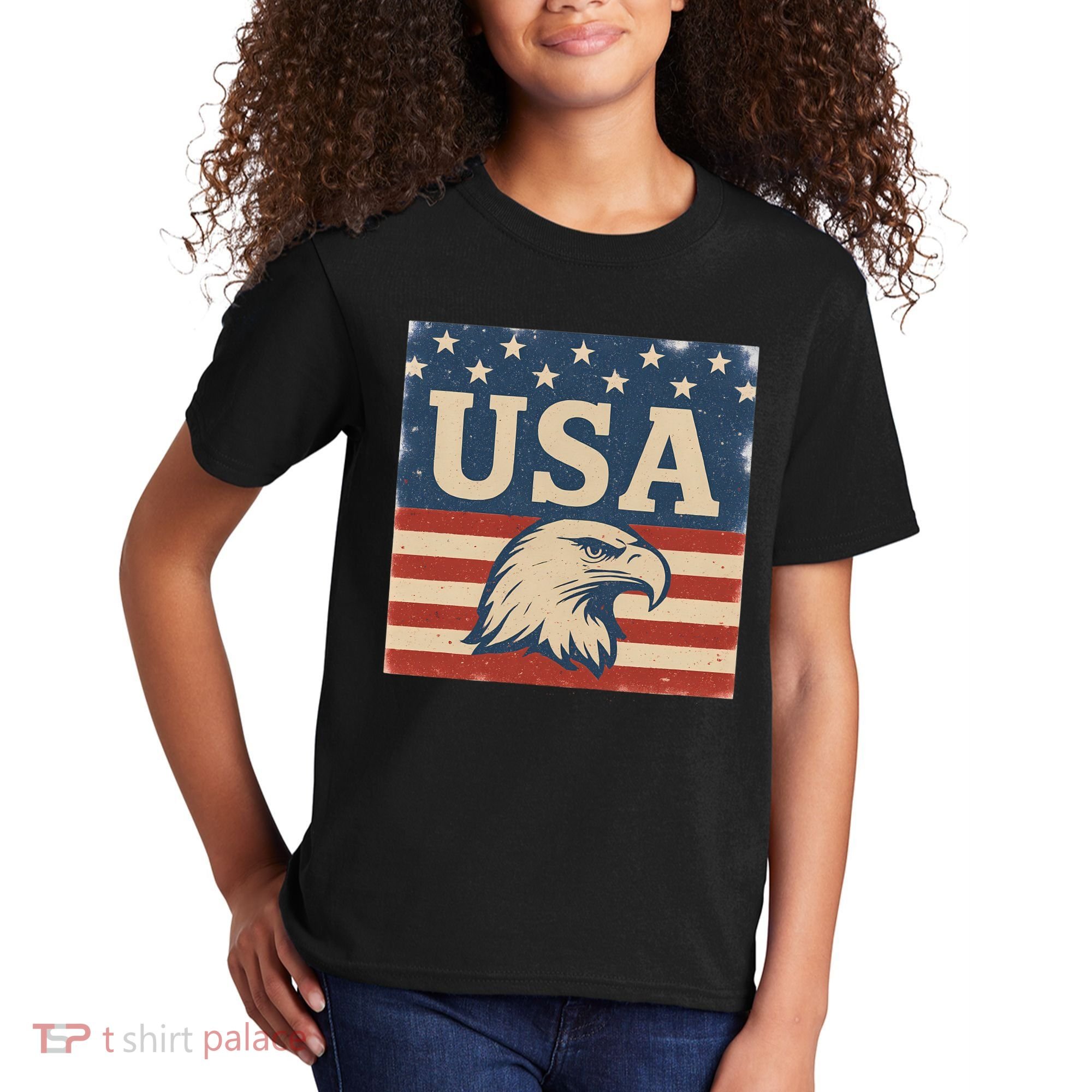 USA Eagle Graphic Kids T-Shirt
