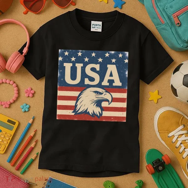 USA Eagle Graphic Kids T-Shirt