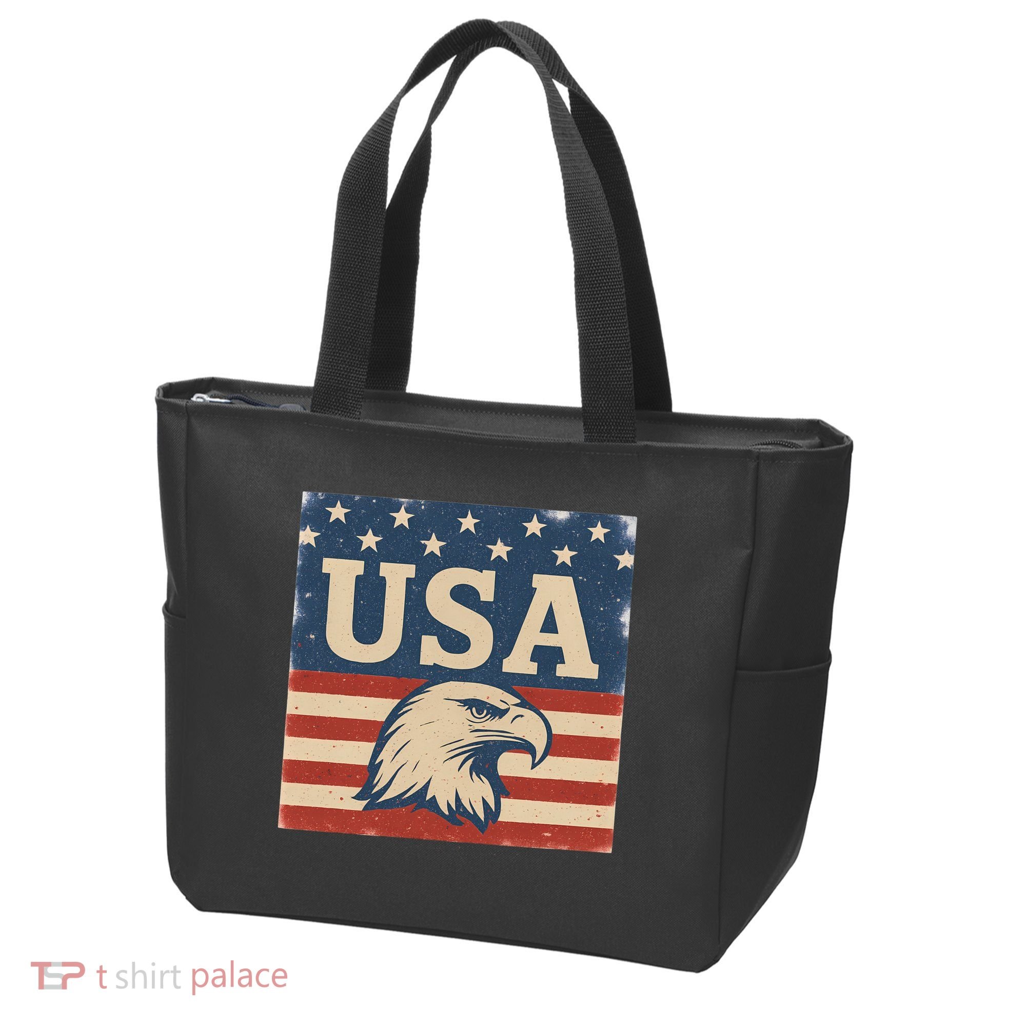 USA Eagle Graphic Tote Bag