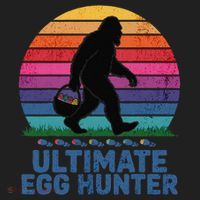 Ultimate Egg Hunter  Retro Bigfoot Easter Women's Sweatshirt thumb 2