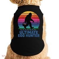 Ultimate Egg Hunter  Retro Bigfoot Easter Doggie Tank thumb 0