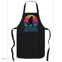 Ultimate Egg Hunter  Retro Bigfoot Easter Apron thumb 0