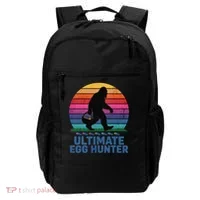 Ultimate Egg Hunter  Retro Bigfoot Easter Backpack thumb 0