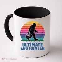 Ultimate Egg Hunter  Retro Bigfoot Easter Coffee Mug thumb 0