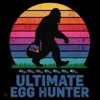 Ultimate Egg Hunter  Retro Bigfoot Easter Coffee Mug thumb 5